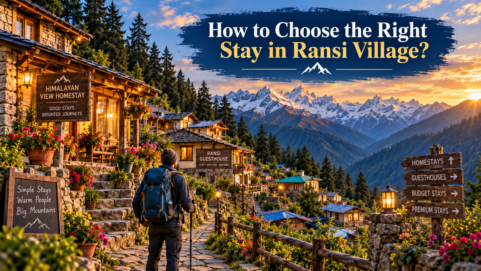 How to Choose the Right Stay in Ransi
                    Village